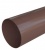 Труба водосточная с муфтой ПВХ (3м.) - коричневая